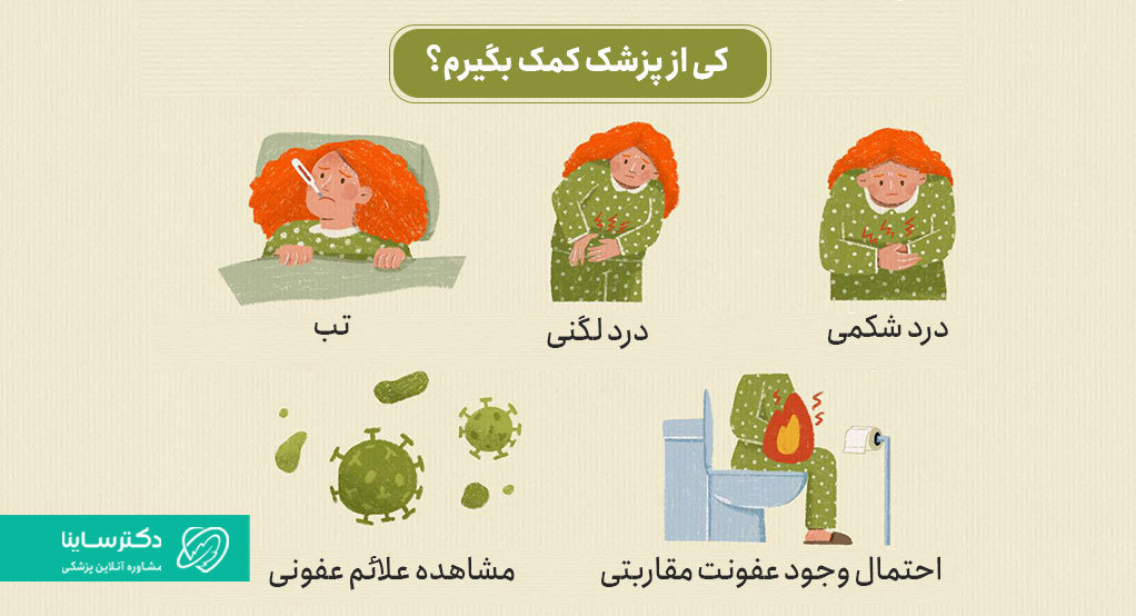 درصورت علائم ترشح سبز رنگ واژن باید از پزشک کمک بگیرید.