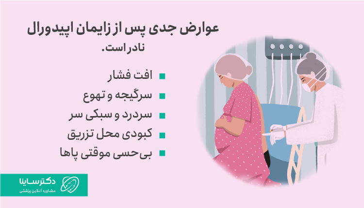 عوارض بعد از زایمان اپیدورال