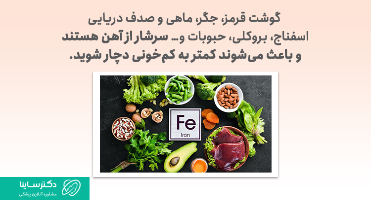  درمان خانگی کم‌خونی پریود