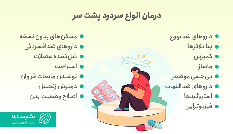 درمان انواع سردرد پشت سر