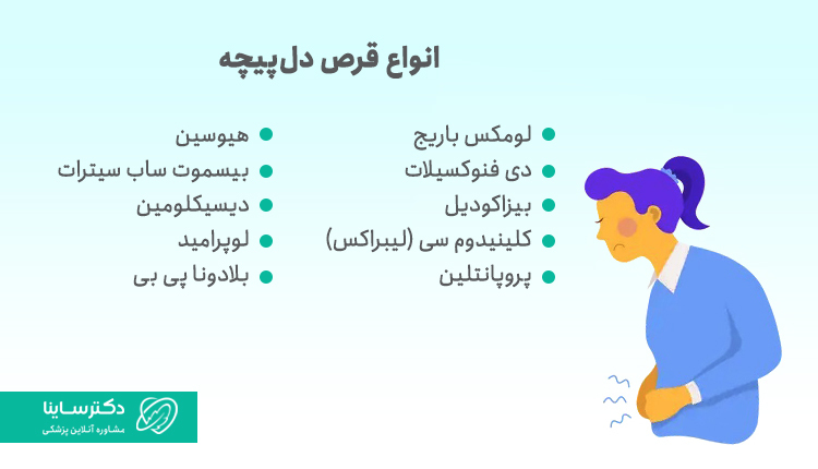 انواع قرص دلپیچه