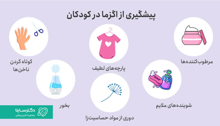 پیشگیری و درمان از اگزما در کودکان